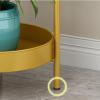 HUHJYUGE Umbrella Rack Stand, Free Standing Umbrella Holder, Metal Umbrella Storage Rack, with Drip Tray and 3 Hooks, Indoor Outdoor Entry Hallway Dcor Round Style (A) view 4