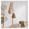 Coat Rack Free Standing Coat Rack with 5 Hooks Wood Hall Coat Tree Entryway Coat Stand in The Entryway Coat Tree view 4
