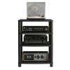 4 Tier Audio Shelf Audio Rack, Entertainment Stereo Component Storage Rack, HiFi Racks and Stands Audio Rack Cabinet for Home/Office/Audio Video/DJ/Theater, 60x48x88cm (Size : A) view 1