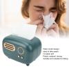 WOOXGEHM Radio Tissue Box, Vintage Green Radio Shape Tissue Organiser, Scandinavian Style, for Kitchen/Bathroom/Bedroom/Nightstand/Desk, Creative Gift view 2