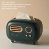 WOOXGEHM Radio Tissue Box, Vintage Green Radio Shape Tissue Organiser, Scandinavian Style, for Kitchen/Bathroom/Bedroom/Nightstand/Desk, Creative Gift view 3