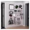 XILYZMO Pegboard, Tool Organization Panels, Metal Peg Board Tool Organization Storage System Pegboard Wall Organizer Kit for Workbench Garage Shop(100x30cm) view 1