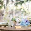POTRUWE 10PCS Metal Floral Hoops Centerpiece with Wood Place Card Holders, Wreath Macrame Gold Hoop Rings for DIY Wedding Table Decor Dream Catcher view 3