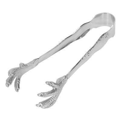 Stainless Steel Ice Tongs, Eagle Claw Style Ice Tongs Stainless Steel Prevents Slipping Serving Tongs for Home Bar Sugar Cubes Ice Cubes