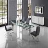 Casabianca Home Loft Set of 2 Armless PU Leather Modern Dining Chairs with Metal Leg, Gray - for Dining Room view 4