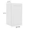 ONESTOCK White Shaker Wall Cabinet - Ready to Assemble, Perfect for Kitchen, Laundry, and Bathroom Storage - 15" W x 30" H x 12" D view 2