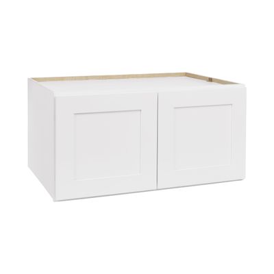 ONESTOCK White Shaker Wall Cabinet - Ready to Assemble, Perfect for Kitchen, Laundry, and Bathroom Storage - 36W x 24H x 24D