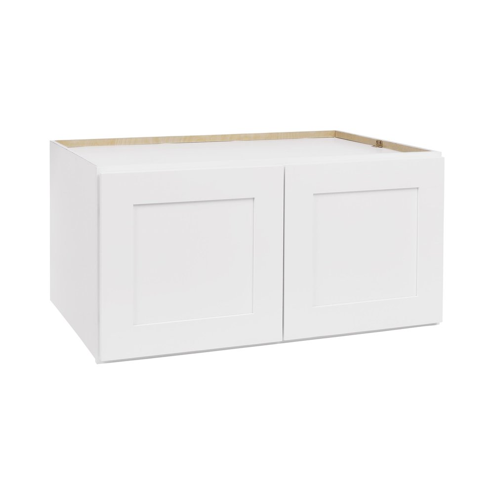 ONESTOCK White Shaker Wall Cabinet - Ready to Assemble, Perfect for Kitchen, Laundry, and Bathroom Storage - 36W x 24H x 24D