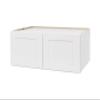 ONESTOCK White Shaker Wall Cabinet - Ready to Assemble, Perfect for Kitchen, Laundry, and Bathroom Storage - 30W x 12H x 12D view 1