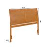 AFI, Portland Queen Sleigh Solid Wood Panel Headboard, Light Toffee view 3