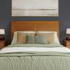 AFI, Portland Queen Sleigh Solid Wood Panel Headboard, Light Toffee view 4