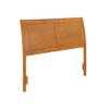 AFI, Portland Full Sleigh Solid Wood Panel Headboard, Light Toffee view 1