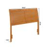 AFI, Portland Full Sleigh Solid Wood Panel Headboard, Light Toffee view 3