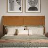 AFI, Portland Full Sleigh Solid Wood Panel Headboard, Light Toffee view 4