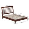 AFI, Orleans Full Solid Wood Low Profile Sleigh Platform Bed, Walnut view 2
