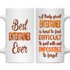 MONIZILUCKY Gifts For Entertainer - Best Entertainer Ever Mug - Entertainer Gifts - 11oz White Ceramic Mug for Office, Women, Men, Work Friends, Coworkers - Thanksgiving, Birthday, Christmas Gift view 1