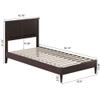 AFI, Charlotte Twin XL Solid Wood Low Profile Platform Bed, Espresso view 2