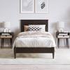 AFI, Charlotte Twin XL Solid Wood Low Profile Platform Bed, Espresso view 3