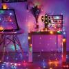 beatineon 600 LED Curtain Lights, 9.8x9.8Ft, Plug in Window Curtain Lights, Hanging Christmas String Lights for Bedroom Garden Wedding Party Outdoor Indoor Wall Decorations (9.8x9.8Ft/600LED, RGYB) view 1