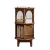 GAMAK Book Case for Adults, Small Rotating Bookshelf 2 Tier with Support Base Freestanding Storage Organizer Holder Book Rack for Bedroom Living Room Study Room view 1