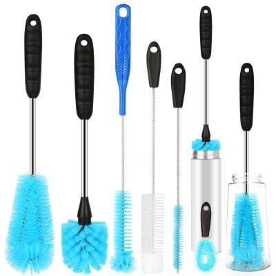 6 Pack Bottle Brush Cleaner Set, Stainless Steel Water Bottle Cleaner Brush