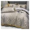 Bed, Bedding Set Cotton Bed Sets Soft Duvet Cover Elasticated Bed Sheet Pillowcases Queen Size view 3