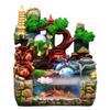 AMONG Tabletop Fountains Flowing Water Table Fountain with Transparent Glass Fish Tank Living Room Decoration Fortune Ornaments Indoor Waterfall Feature view 1