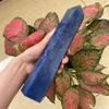 GEBSKI Natural Blue Urine Quartz Crystal Obelisk Points to Room Decoration Home Decoration (Size : 800-850g) view 1