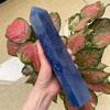 GEBSKI Natural Blue Urine Quartz Crystal Obelisk Points to Room Decoration Home Decoration (Size : 800-850g) view 4