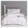 ADovz - Sliver Grey Stripes 100% Egyptian Cotton Jacquard Bedlinens Queen King Size Set Fitted Sheet Duvet Cover Bedding,Bed Sheets view 1