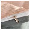 ADovz Soft Queen Size Bedding Set 4pcs, Solid Colour Duvet Cover Flat Sheets Pillowcase Zipper Closure,Bed Sheets view 4