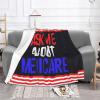Ask Me About Medicare Gifts Blanket Gifts Funny Throw Blanket Flannel Blanket Soft Blanket Fuzzy Blanket Soft Cozy Lightweight Blanket for Sofa Bed Travel 40"x30" view 2