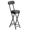 18inch Cushioned Padded Folding Bar Stool, Portable Chair Stool with 220lbs Capacity, for Kitchen Living Room Garden Camping view 1