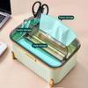 VINGAA Tissue Box Holder,Tissue Box Cover,Tissue Box Organizer,Multifunctional Tissue Box Organizer,Tissue Box Cover with Storage,for Living Room,Office,Night Stand,Dresser,Bathroom,Bedroom view 3