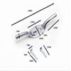 100 X Chrome Cleat Hooks for Curtain Tiebacks - 63mm with Screws view 2
