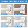 CorkLatta White Shower Curtain Rod,1 Inch Diameter Stainless Steel Adjustable Spring Tension Rods 32 to 80",with Holders,Anti-Slip,Curtain Rods No Drilling(1 Pack) view 4