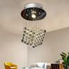 Modern Chandeliers Crystal, Simplicity Crystal Chandelier Interior LED Pendant Light Modern Children's Room Bedroom Ceiling Hanging Lamp Home Foyer Hallway Balcony Suspended Light Fixture D9.85in view 4