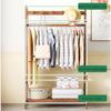 Bamboo Clothes Hanging Rack Portable Laundry Rack Cloest Organizer Garment Rack for Bedroom Guest Room Entryway and Bed Room/49Cm (69cm ) view 4