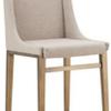 Benjara CID Kinn 27 Inch Counter Stool Chair Set of 2, Beige Velvet Upholstery view 3