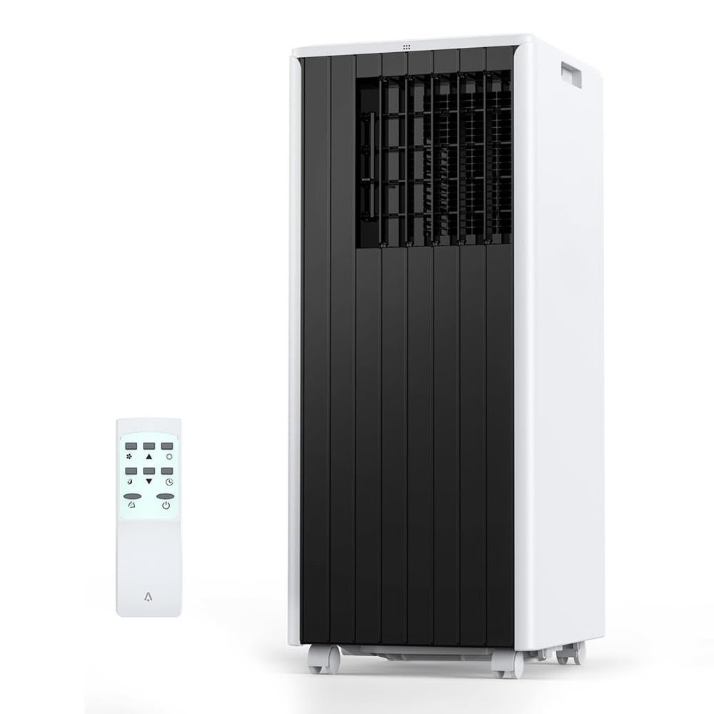 SLifet Portable Air Conditioner, 8000 BTU Portable AC/Air Conditioner with Remote Control, Compact Indoor AC Unit with 3 Modes and 24 Hour Timer, for Home Office Dorm Black