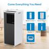 SLifet Portable Air Conditioner, 8000 BTU Portable AC/Air Conditioner with Remote Control, Compact Indoor AC Unit with 3 Modes and 24 Hour Timer, for Home Office Dorm Black view 4