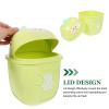 HOLIDYOYO Creative Pineapple Trash Can Lid Cute Desktop Garbage Container for Home Bedroom and Office Design for Spaces view 3