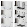 Book Ends Nonskid Bookends Iron Bookend Portable Book Display Rack Shelf Desktop Bookshelf Storage Rack Decoration Vertical Bracket Desk Organize Bookends 1 Pair Bookends Decorative view 2