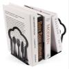Book Ends Nonskid Bookends Metal Bookends Book Shelf Holder Heavy Books Cloud Spoon Metal Kitchen Cookbook Bookends for Shelves view 4