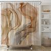 AMFD Brown Marble Shower Curtain Modern Abstract Texture Luxury Ombre Fabric Bathroom Decor Curtains Set Include Hooks,(47" Wx70 H) view 1