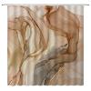 AMFD Brown Marble Shower Curtain Modern Abstract Texture Luxury Ombre Fabric Bathroom Decor Curtains Set Include Hooks,(47" Wx70 H) view 2