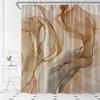AMFD Brown Marble Shower Curtain Modern Abstract Texture Luxury Ombre Fabric Bathroom Decor Curtains Set Include Hooks,(47" Wx70 H) view 3