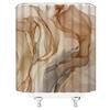 AMFD Brown Marble Shower Curtain Modern Abstract Texture Luxury Ombre Fabric Bathroom Decor Curtains Set Include Hooks,(47" Wx70 H) view 4