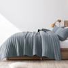 ROARINGWILD Blue Oversized California Cal King Size Quilt Bedding Sets with 2 Pillow Shams, Lightweight Bedspread Coverlet, Quilted Blanket Thin Comforter Bed Cover, 3 Pieces, 118x106 inches view 3