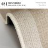 Boho Area Rug 6x9ft/72x108in/180x275cm Living Room Rug Light Gray/Tan Washable Indoor Bedroom Carpet Modern Throw Rug Neutral Accent Rug Distressed Low Pile Rug for Office Dining Room view 3